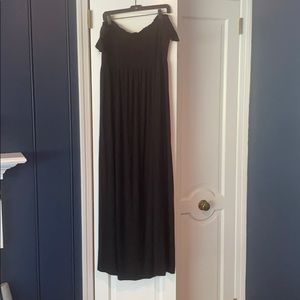 Isabel maternity strapless maxi capped sleeves